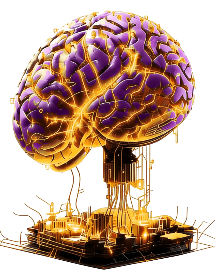 Deep Minds neural brain emblem